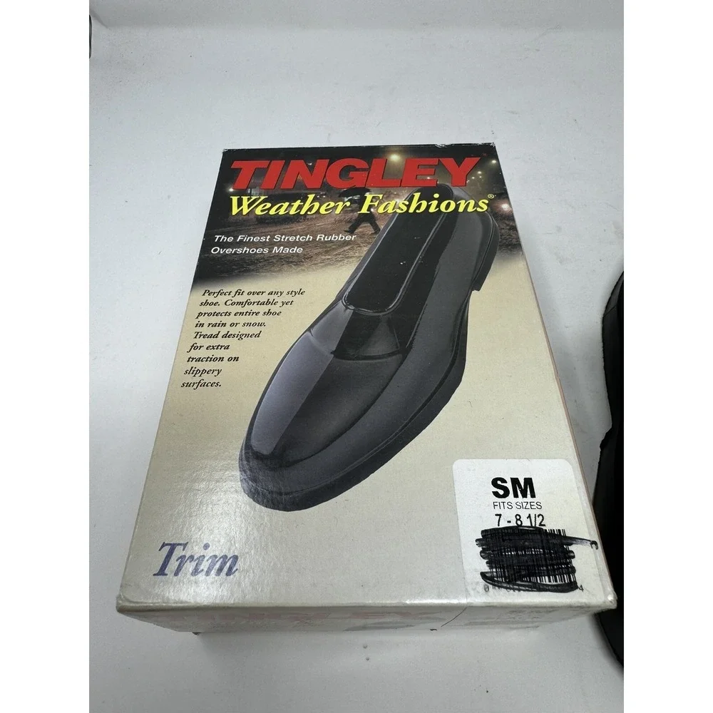 Tingley Weather Fashions Stretch Rubber Overshoes Sm. (7-8.5) New Open Box GHV1.